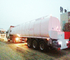 SHACMAN Tractor Insulated bitumen tanker trailer semitrailer 50cbm with two Burner heater