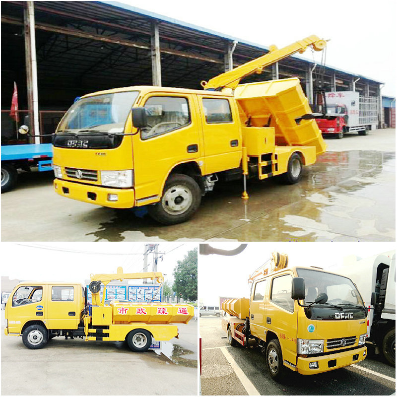 Dongfeng 4x2 Double Row Dredging Cleanout Truck