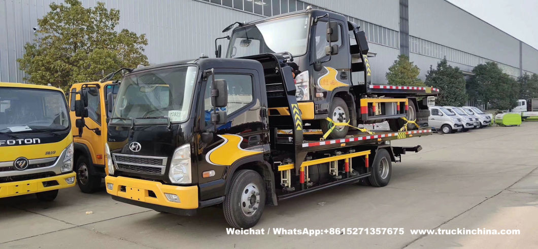 Sinotruk HOWO 5 Ton Wrecker Flatbed Tow Truck for Recovery 