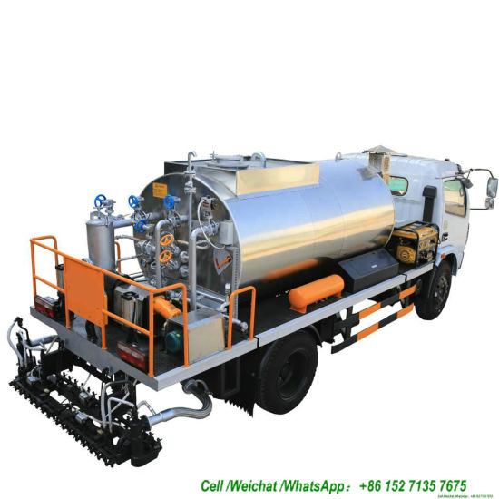 Dongfeng Asphalt Distributor 6000L Tank Spraying Nozzles 30 Nos (Asphalt Tank Insulated Spray Bitumen 4.5 -5 meters)