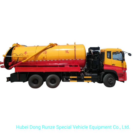 20000L Vacuum Sewage Tanker Truck with High Pressure VAC Pump Water Ring Type 30cbm/Min Suction Cesspool Sludge Sewer Waste Vacuum Suction