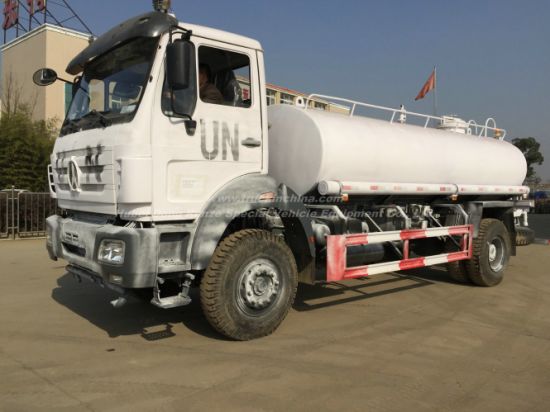 Beiben Truck 1629 Water Bowser Offroad Military 4X4 -4X2 Good for Rought Road Transport Drinking Water Steel Tank Inner Lined Plastic