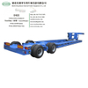 50 Ton Gooseneck 2 Axle Lowboy Hydraulic Suspension Modular Low Bed Truck Trailer