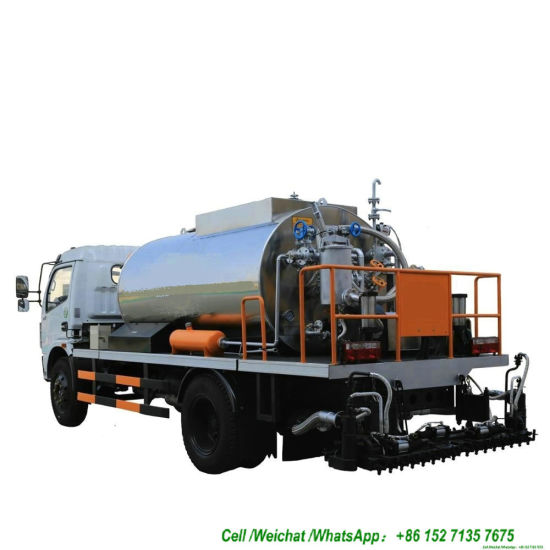 Dongfeng Asphalt Distributor 6000L Tank Spraying Nozzles 30 Nos (Asphalt Tank Insulated Spray Bitumen 4.5 -5 meters)