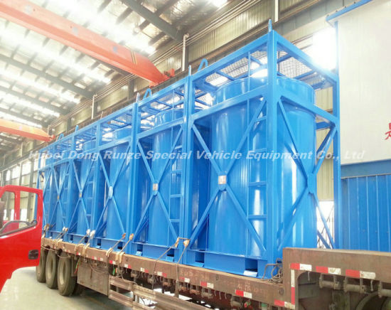 Hydrofluoric Acid Portable IBC Tank Container 5cbm-10cbm Steel Lined LLDPE Tank Used To Contain: HCl, Naoh (max 50%) , Naclo (max 10%) , PAC