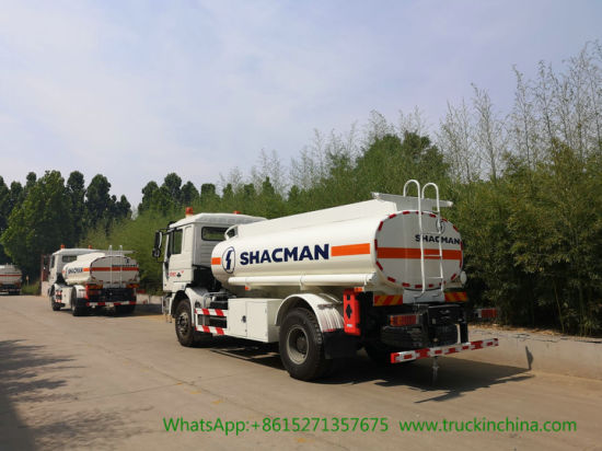 Shacman Fuel Tanker Trucks 15000L F2000 with Oil Bowser Pump and Refueling Reel Fuel Dispenser