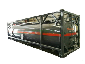 Custermizing Road ISO Tank Containers 40FT for Liquid Caustic Soda (Naoh Max 50%; Bleach Naocl 15% and Acid HCl 35%, 26000L-40, 000L