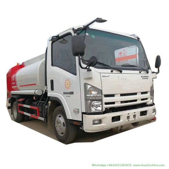 Isuzu Fuel Oil Bowser Tanker (Carbon Steel Stainless Steel Gasoline Tank Truck with Flow Meter 1000 Gallon)