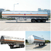 Straight Aluminum Tanker Trailer 42000L~44000L 3 Axle