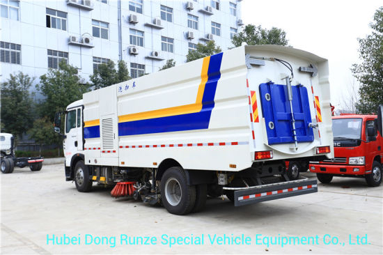 HOWO A7 Outdoor Road Sweeper Truck 8cbm Garbage 2 Cbm Water Stainless Steel 4X2 -Rhd. LHD 