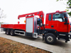 Sitrak Cargo Truck Mounted with 6.3ton Telescopic Hydraulic Crane Rescue Towing Winch Air compressor