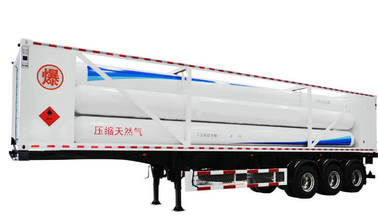40ft Tube Compressed Natural Gas CNG Tube Bundle Container Trailer