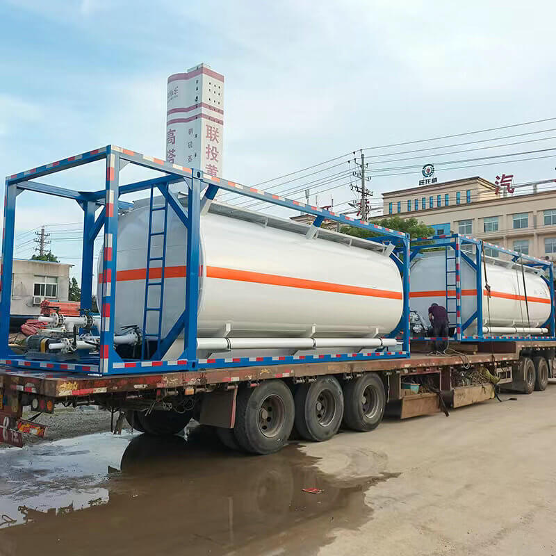Customizing Petrochemicals Hydrochloric Acid Tank Container with Acid Pump IHF65-50-160