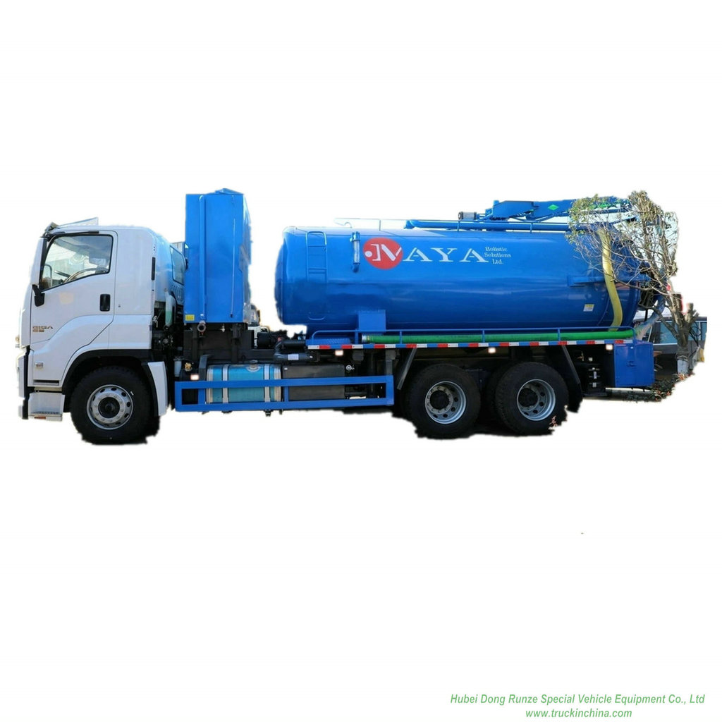 ISUZU GIGA Combination Jet Suction Trucks- 14000Liters Sewage+4000Liters Clean Water 