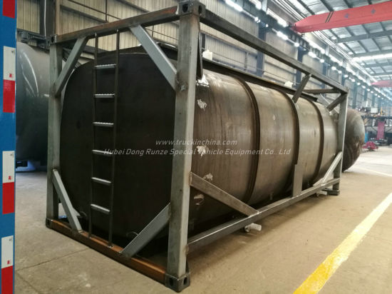 UN 1790 ISOTANK For HYDROFLUORIC ACID And Sulfuric Acid Chemical Mixtures , (20FT Tank Conainer)Liquid NaCLO 18,000Liers -20,000Liers HF ( 48%),H3PO4 (10%-85%)