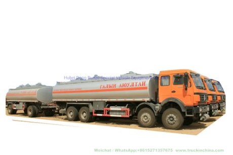 Wholesale Beiben North Benz 8X4 Tanker 30000L 15000 Liters Fuel Tank