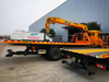  HOWO Slide Tilt Tray Flatbed Recovery Truck Towing Breakdown Truck with 8ton Hydraulic Winch 8ton Boom Hydraulic Crane Sqs200-4 Towing 18ton