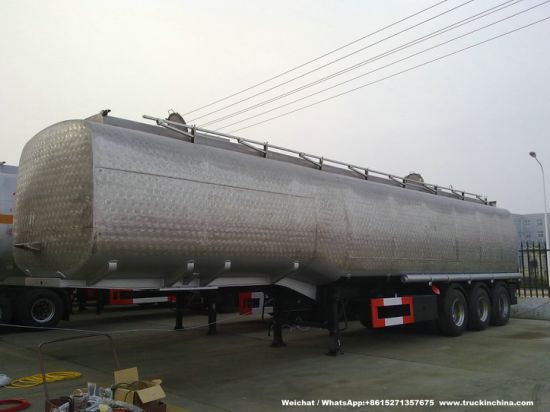 Heavy Duty Stainless Steel Tanker Semi Trailer 60000L for Food Oil, Ethanol, Liquor, Win (40-60T Polished Stainless Tanker)