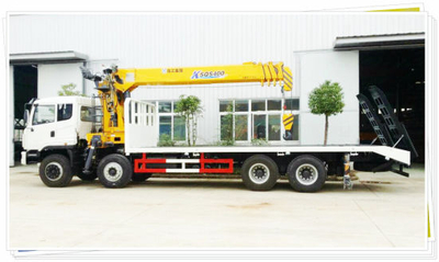 8X4 Flatbed Truck Mounted Sqs400 Crane for Sale