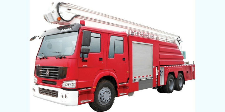 HOWO 25M High Jet Water Tower Fire Truck