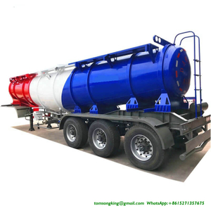 Sulphuric Acid Tanker Trailer V shape 22000L for Zambia,Tanzania 