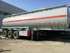 Acetic Acid Tanker Semi Trailer 3 Axles For Transport Acetic Acid 5%, Glacial Acetic Acid 50%