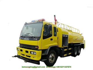 ISUZU 6x4 Water Bowser Truck with Fire Engine Pump