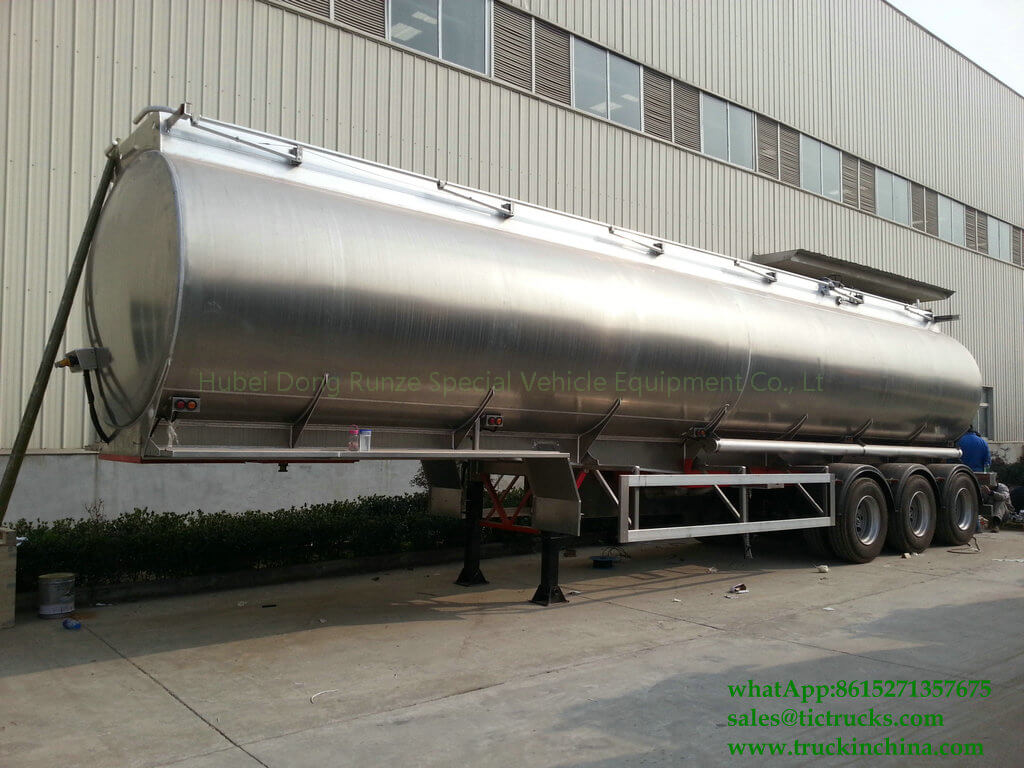 DRZ9400GYYL Aluminum Alloy Oil Tanker Semi-trailer 