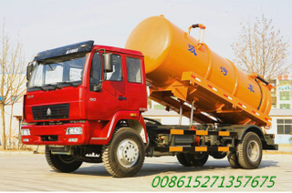 10000L Vacuum Tanker Truck Septik Truck Sino Euro 3 6