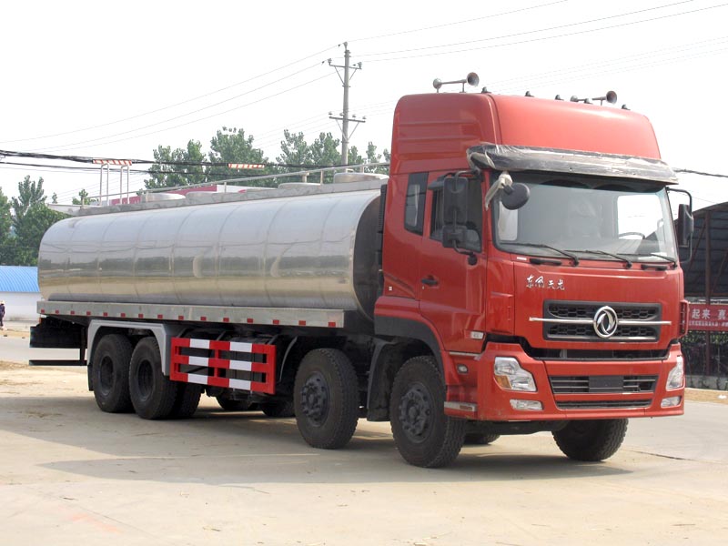 Dongfeng Tianlong 30cbm Insulated Milk Truck Stainless Steel Tanker 