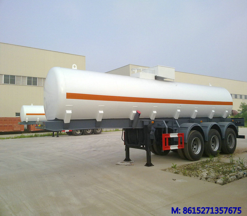 Strong Acid Sulfuric Acid Tanker Trailer Dish Round SHAPE 19000L<Customization>