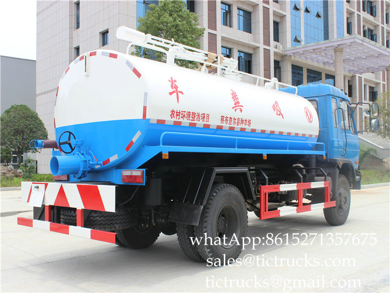 Sewage Suction Truck Septic Tank Truck ,Cesspit Emptier Vacuum Truck 9000L- Euro 3 6