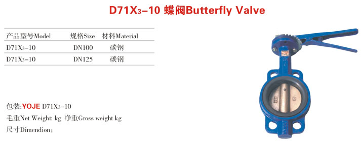 D71X Butterfly Valve