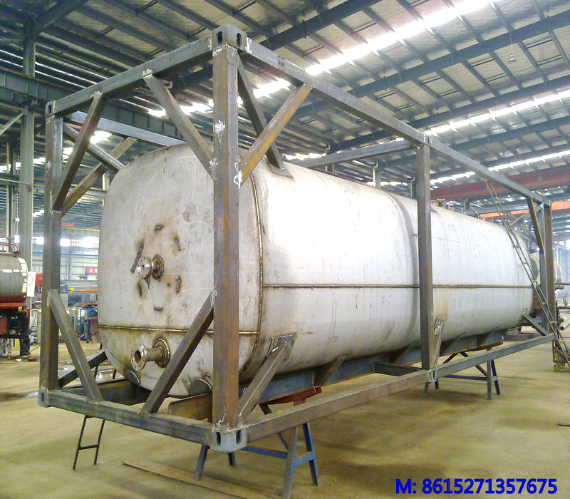 40ft Asphalt Crude Oil Tank Container Stainless Steel
