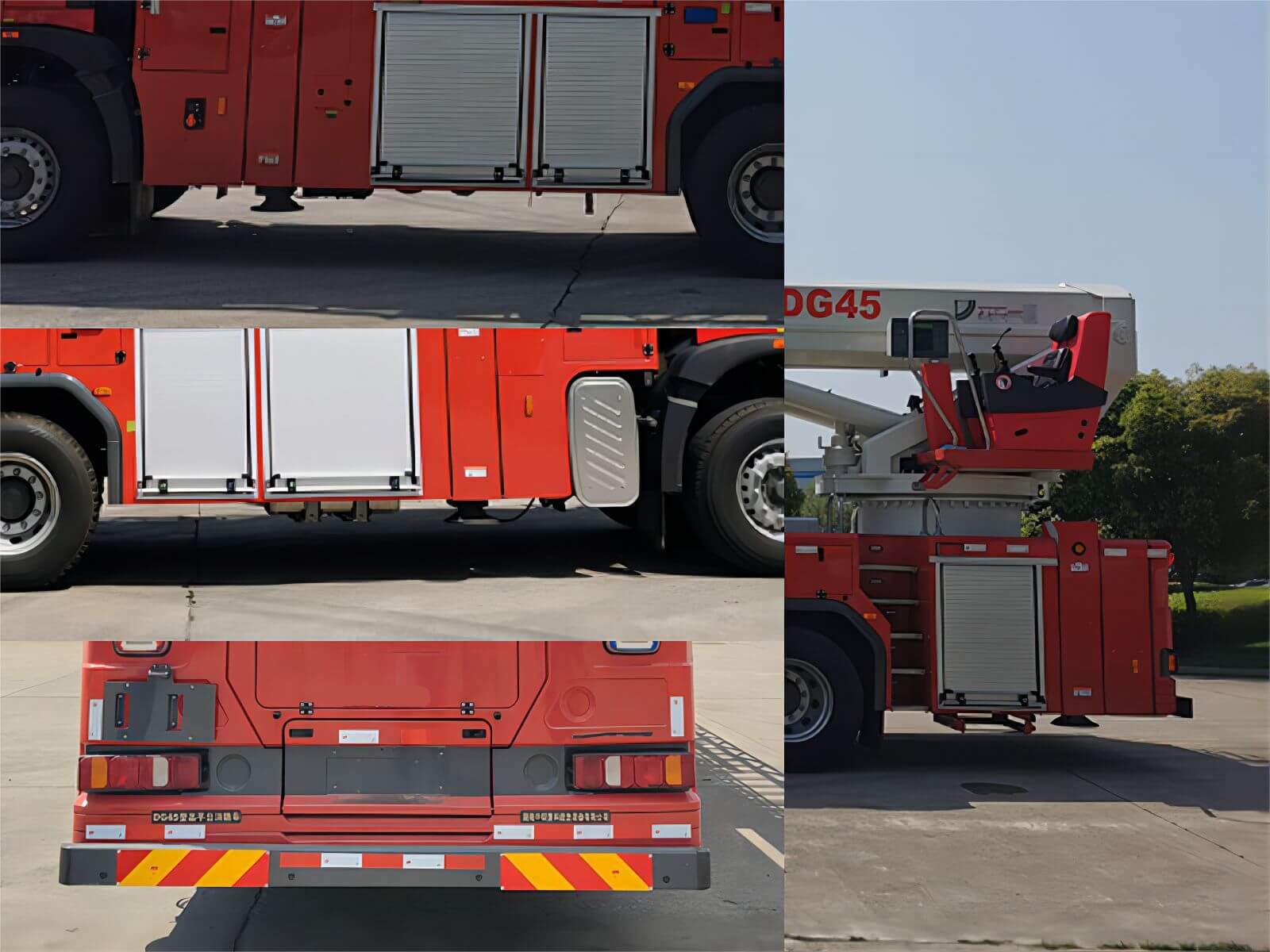 Platform Fire Engine Wholesale SINOTRUCK HOWO 45M Aerial Platform Fire Truck in Chinese ...