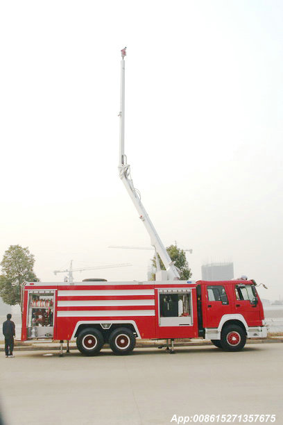 SHACMAN 18 Meter High Spray Fire Truck Water Tower Fire Truck