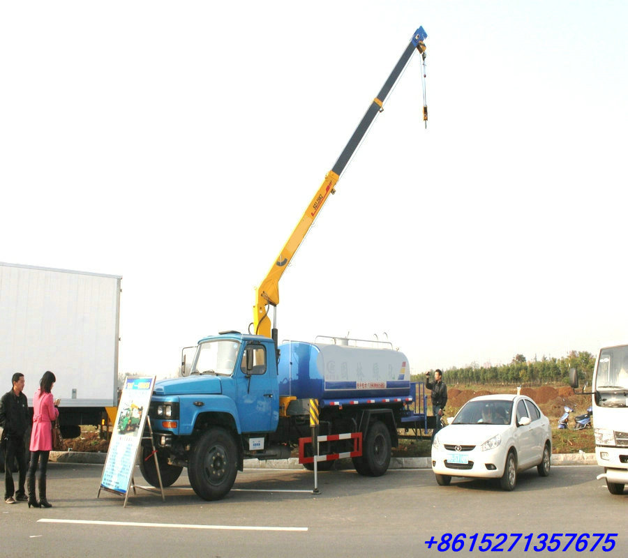 Water Tanker with Crane Truck