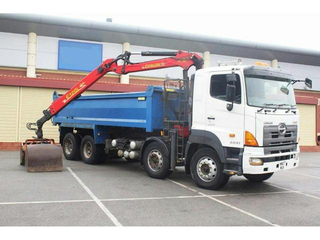 HINO 700 FY Tipper truck with loader crane