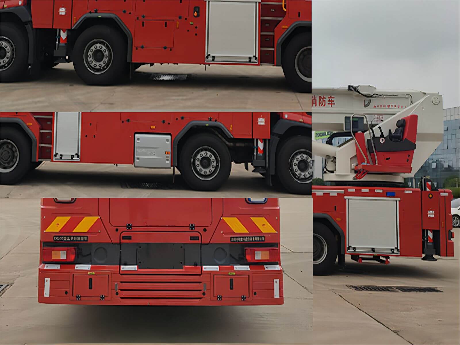 Platform Fire Engine Wholesale Volvo 12 Wheels Aerial 70m Platform Fire Truck in Chinese ...