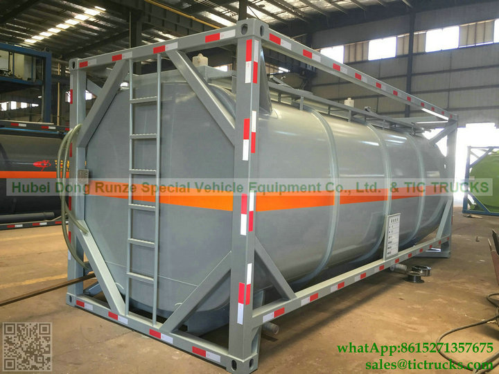 Tank Container Steel Lined PE Plastic Lining 20000L-22000L