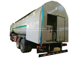 LPG Bobtail Tanker Truck HOWO 12 Wheels Drive 30cbm Tank Mounted with LPG Pump computer Dispenser