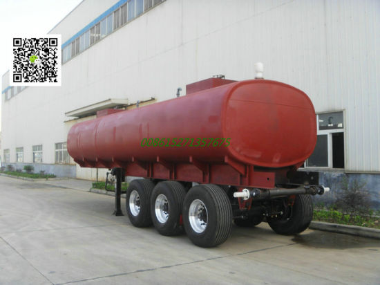 Tri Axles Hydrofluoric Acid Tanker Trailer (Hydrochloride Acid HCl 35% Tank Capacity 33, 000L Muriatic Acid)