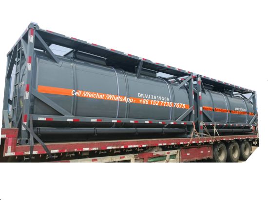 20FT ISO Hydrochloric Acid Tank Container 21cbm (21000 Liters Steel Lined LLDPE) for Vietnam Chemical Factory Acid Trailer Transportation