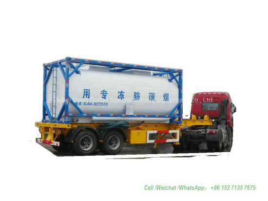 Automotive Antifreeze ISO Tank Container 20FT (Steel Lined Plastic -LLDPE For Storage Ethylene Glycol, Diethylene Glycol Antifreeze)