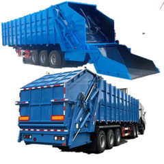 45 CBM Tri-Axles Compressed Garbage Semi Trailer 