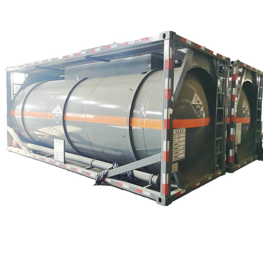 20FT Stainless Steel Hydrofluoric Acid Nitric Acid Isotanks Container 20KL MAWP 4.8Bar