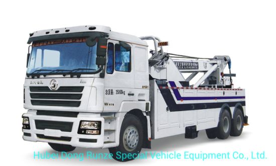 Shacman Heavy Duty Wrecker for Towing 25 Ton Truck Boom Lifting 16 Ton 6wheels