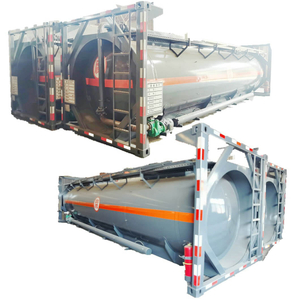 30FT Lining PE Iso Tank Container for Hydrochloric Acid Sulfuric Acid With Acid Pump Top Loading Pipe 24~26KL