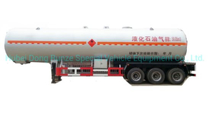 3 Axles Heavy Duty LPG Gas Tanker Semi Trailer 59cbm (Liquefied Petroleum Gas Propane, Isobutane, Dimethyl Ether)