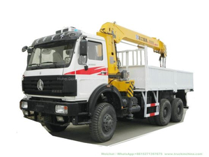 Beiben off Road Crane Truck with 10t Telescopic Boom (6X6 Trucks Mounted Crane)